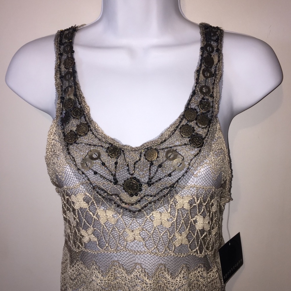 Apostrophe women crocheted tank